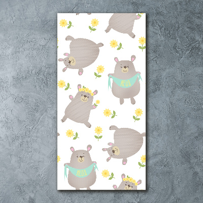 Bild auf Acrylglas vertikal Kleine Bären