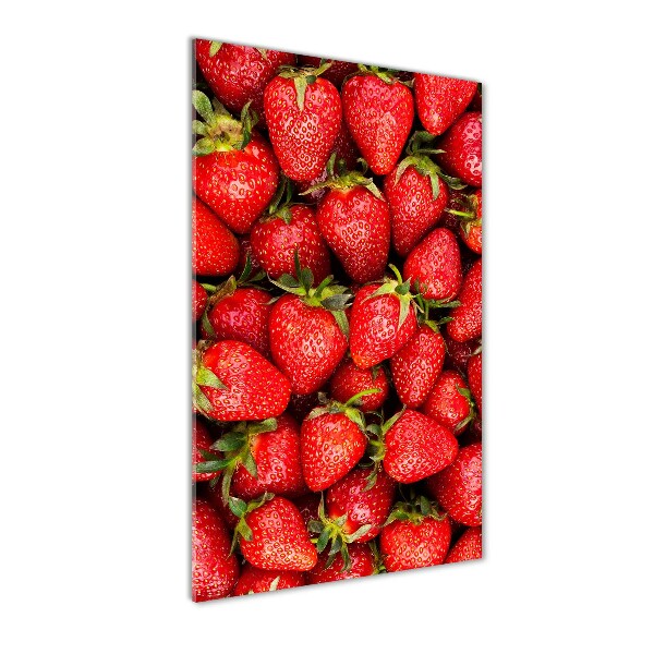 Plexiglasbilder vertikal Erdbeeren