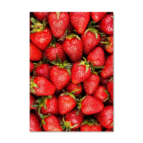 Plexiglasbilder vertikal Erdbeeren