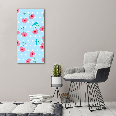 Plexiglasbilder vertikal Kirschen