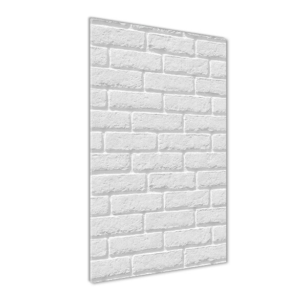 Acrylbild vertikal Ziegelmauer
