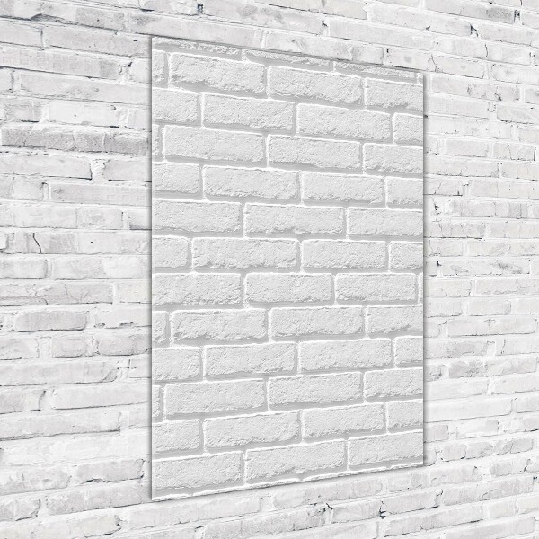 Acrylbild vertikal Ziegelmauer