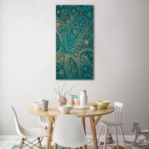 Bild auf Acrylglas vertikal Ornamente