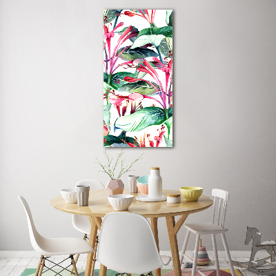 Acrylbild vertikal Geißblatt