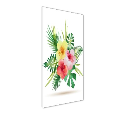 Plexiglasbilder vertikal Hawaiianische Blumen