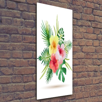 Plexiglasbilder vertikal Hawaiianische Blumen