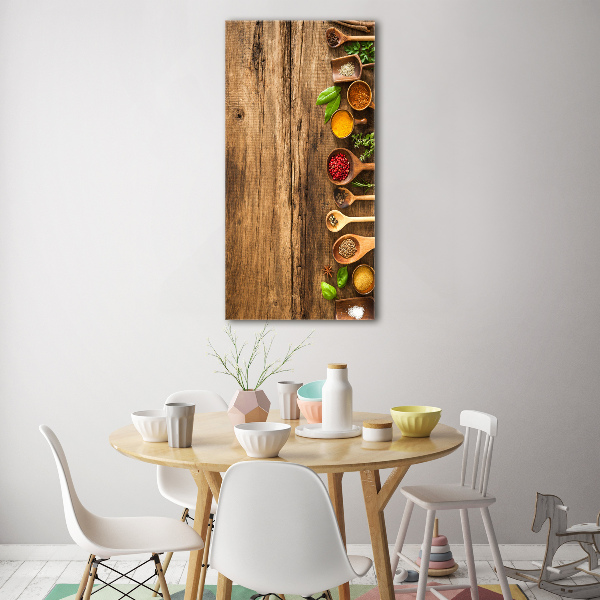 Bild auf Acrylglas vertikal Bunte Gewürze