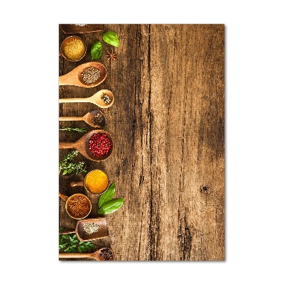 Bild auf Acrylglas vertikal Bunte Gewürze