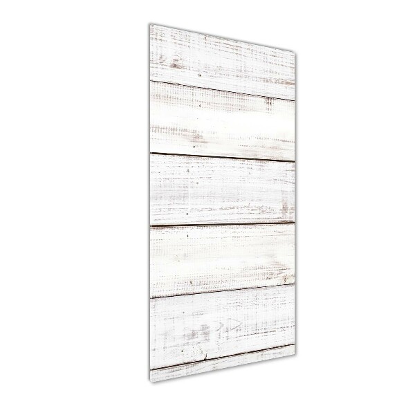 Acrylbild vertikal Holzwand