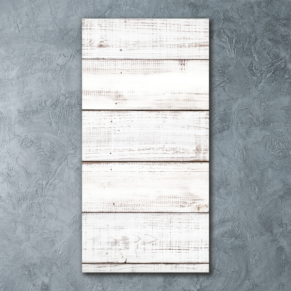 Acrylbild vertikal Holzwand