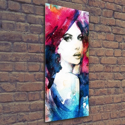 Acrylbild vertikal Abstrakte Frau