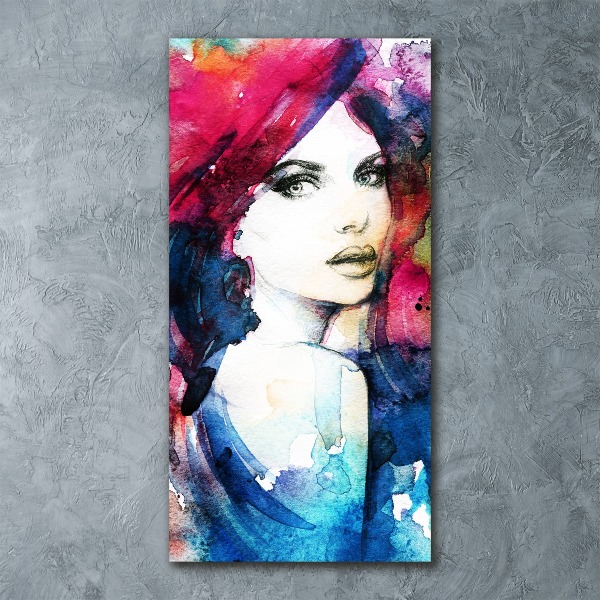 Acrylbild vertikal Abstrakte Frau