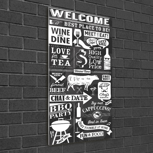 Plexiglasbilder vertikal Restaurant
