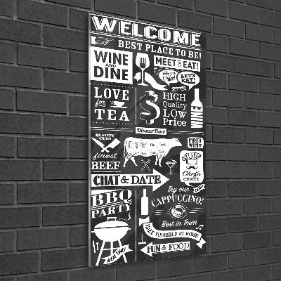 Plexiglasbilder vertikal Restaurant