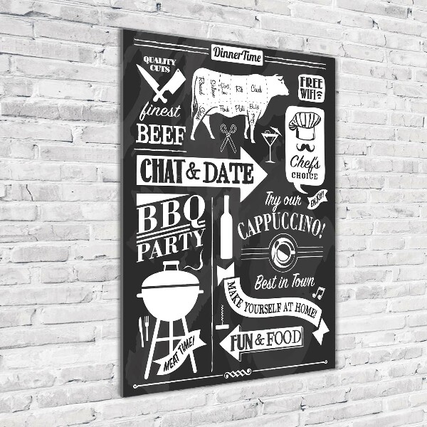 Plexiglasbilder vertikal Restaurant