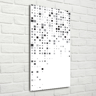 Bild auf Acrylglas vertikal Abstraktionsquadrate