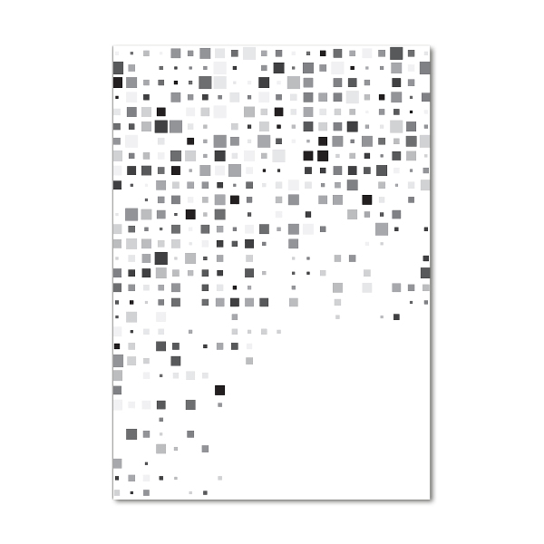 Bild auf Acrylglas vertikal Abstraktionsquadrate