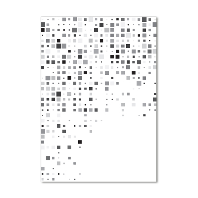 Bild auf Acrylglas vertikal Abstraktionsquadrate