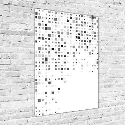 Bild auf Acrylglas vertikal Abstraktionsquadrate