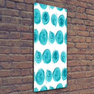 Bild auf Acrylglas vertikal Punkte