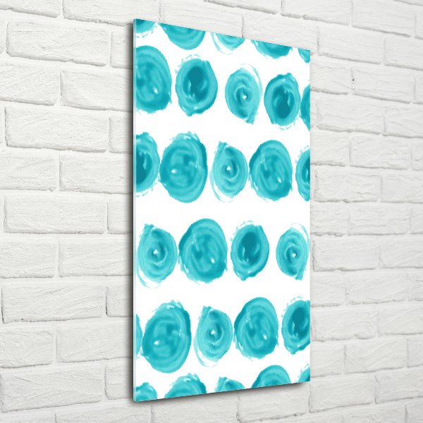 Bild auf Acrylglas vertikal Punkte