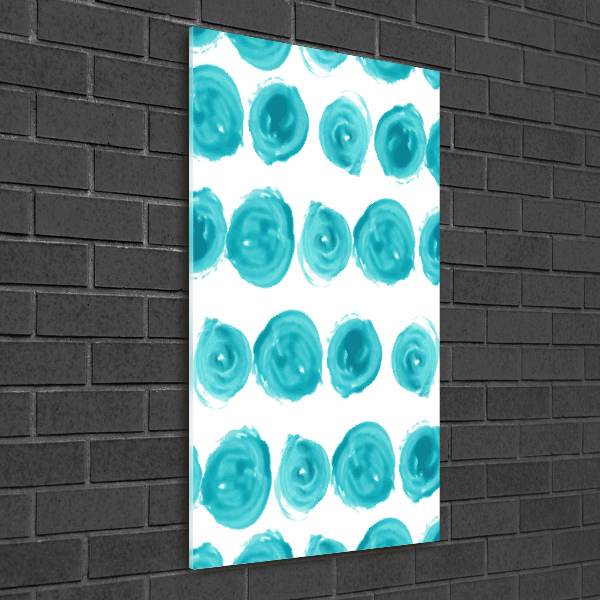 Bild auf Acrylglas vertikal Punkte