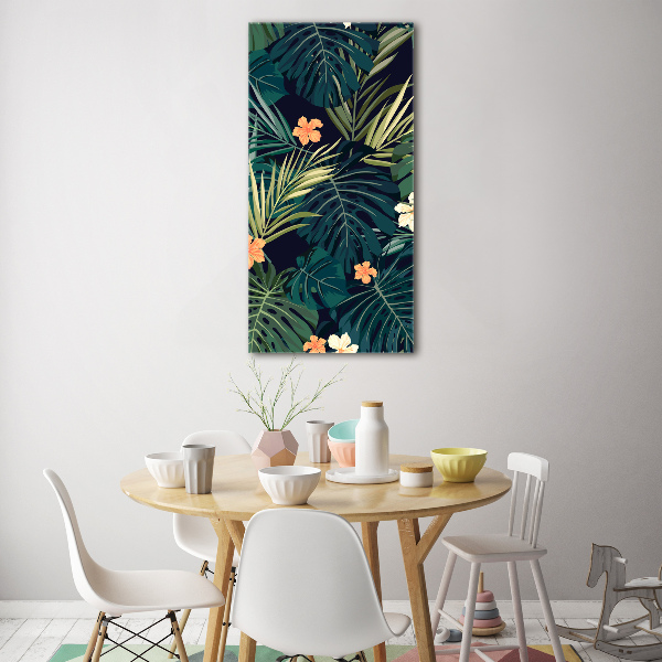 Bild auf Acrylglas vertikal Hawaiianische Blumen