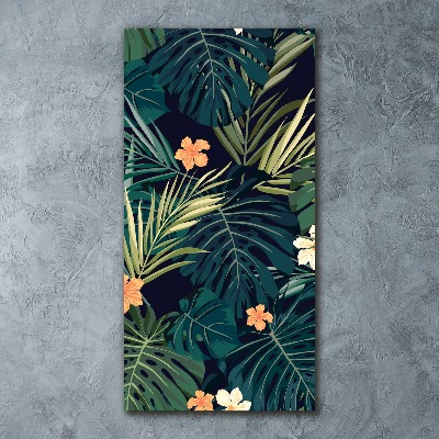 Bild auf Acrylglas vertikal Hawaiianische Blumen