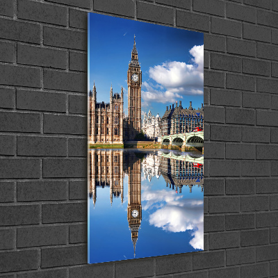 Modernes Acrylbild vertikal Big Ben London