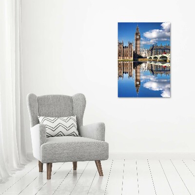 Modernes Acrylbild vertikal Big Ben London