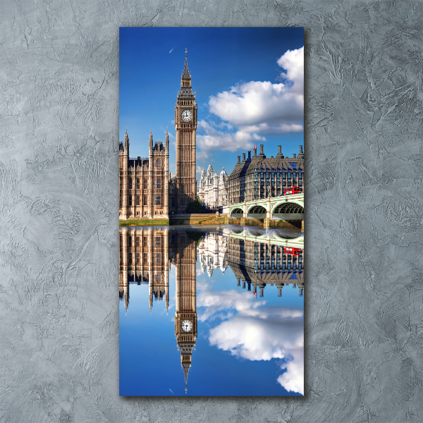 Modernes Acrylbild vertikal Big Ben London