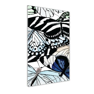 Acrylbild vertikal Schmetterlinge