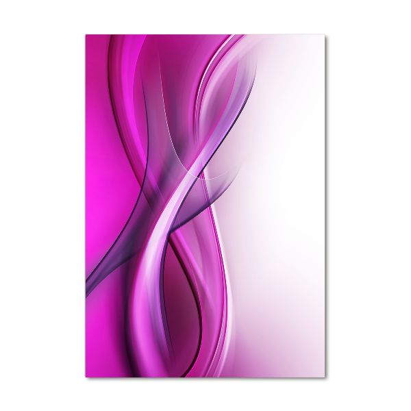 Modernes Acrylbild vertikal Wellen im Hintergrund