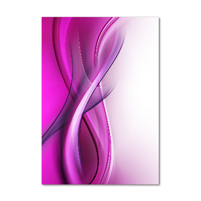 Modernes Acrylbild vertikal Wellen im Hintergrund