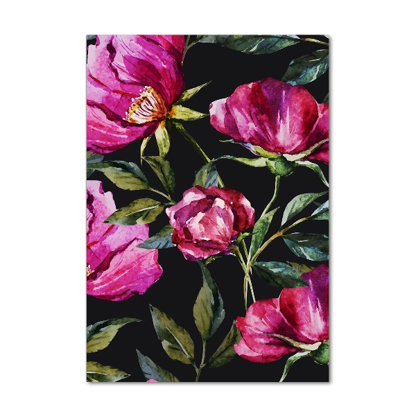 Bild auf Acrylglas vertikal Mohnblumen