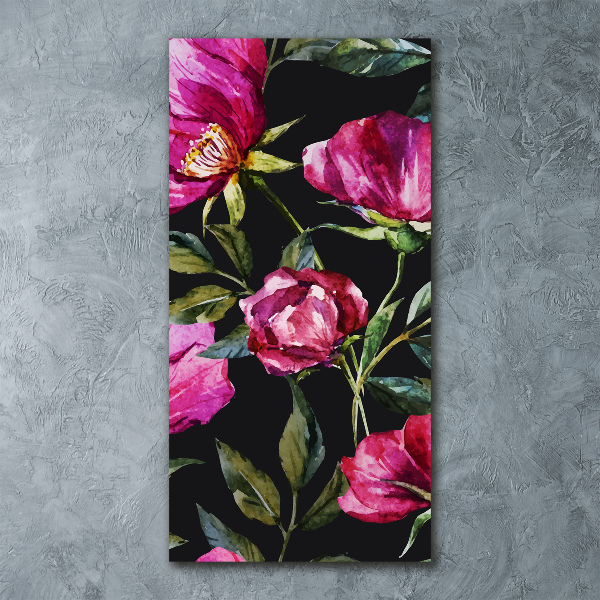 Bild auf Acrylglas vertikal Mohnblumen