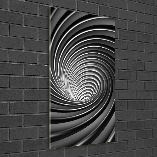 Acrylbild vertikal Abstrakter Wirbel