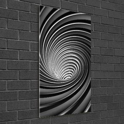 Acrylbild vertikal Abstrakter Wirbel
