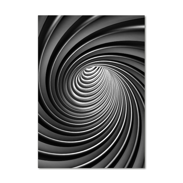 Acrylbild vertikal Abstrakter Wirbel