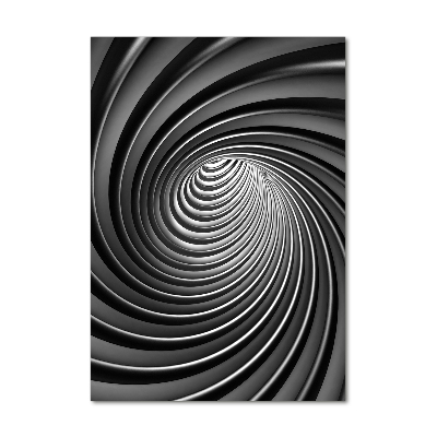 Acrylbild vertikal Abstrakter Wirbel