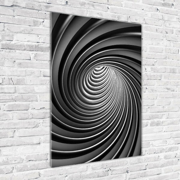 Acrylbild vertikal Abstrakter Wirbel