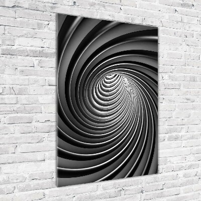 Acrylbild vertikal Abstrakter Wirbel