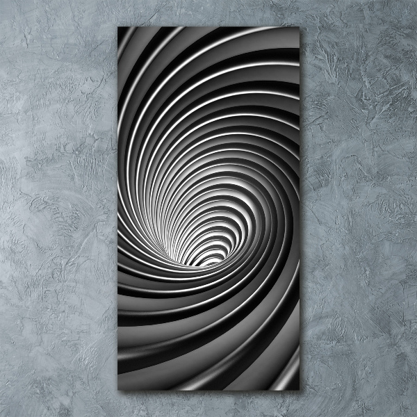 Acrylbild vertikal Abstrakter Wirbel