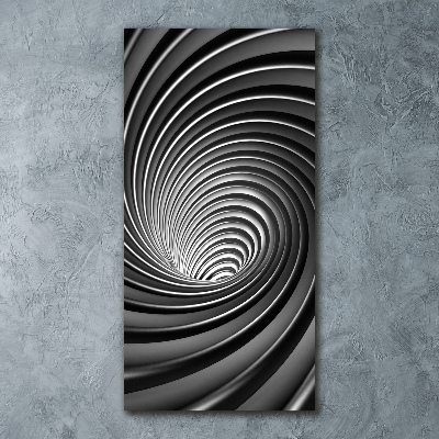 Acrylbild vertikal Abstrakter Wirbel