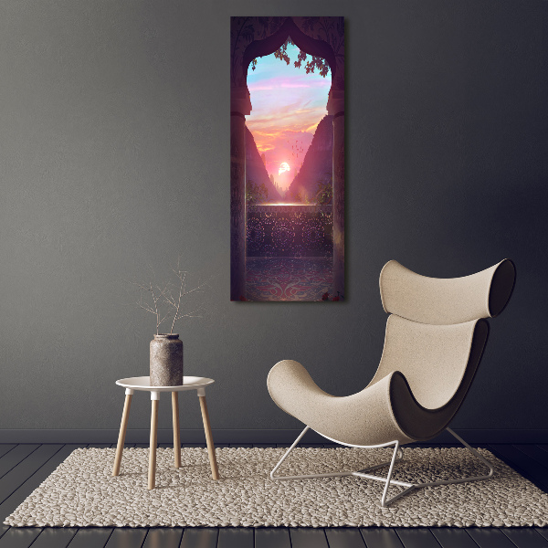 Acrylbild vertikal Östliche Architektur