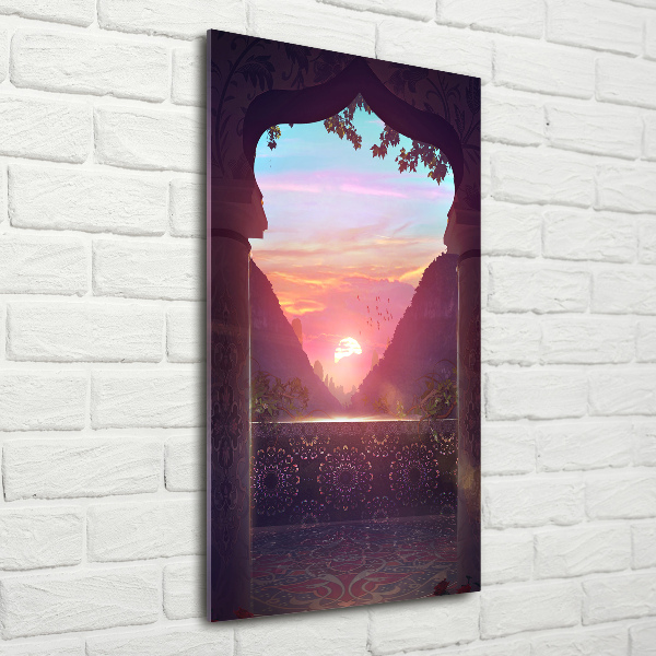 Acrylbild vertikal Östliche Architektur