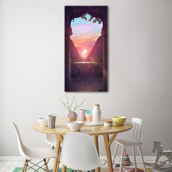 Acrylbild vertikal Östliche Architektur