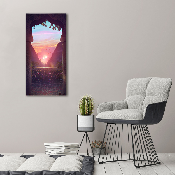 Acrylbild vertikal Östliche Architektur