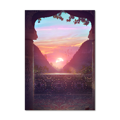 Acrylbild vertikal Östliche Architektur