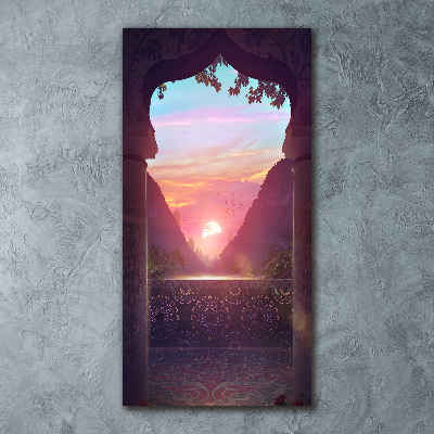 Acrylbild vertikal Östliche Architektur